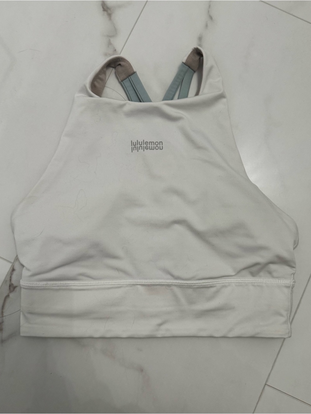 lululemon athletica white High-Neck Sports Bra